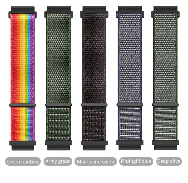 18 мм нейлоновый ремешок для часов xiaomi smart watch нейлоновый мягкий дышащий сменный ремешок Спортивная петля для часов mi аксессуары