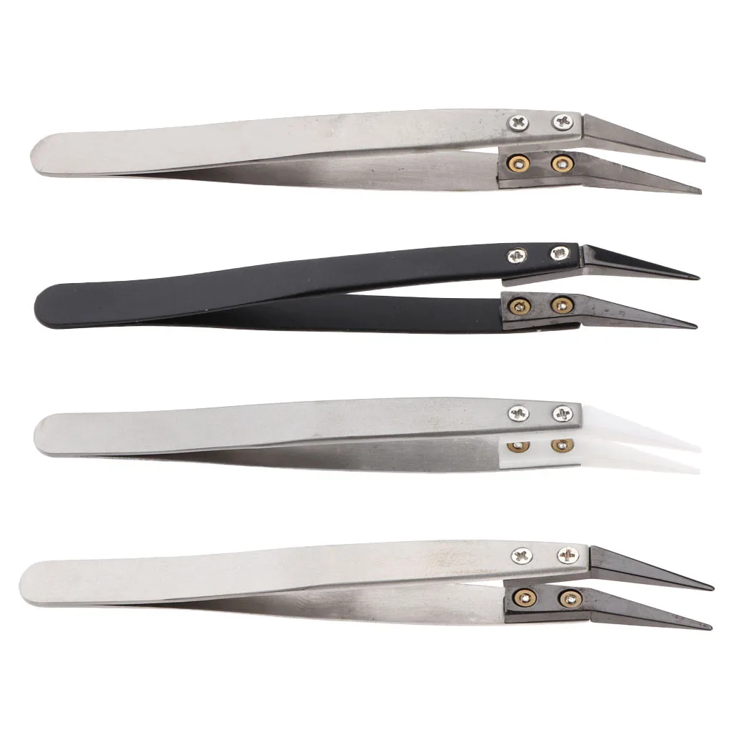 Ceramic Tweezer Precision Ceramic Tips Tweezers for Vaping,Coil Master,Hobbies,DIY Crafts
