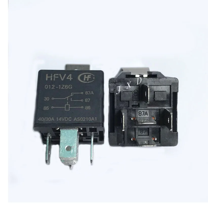 Горячая новинка автомобильное реле 12 В HFV4-012-1Z6G HFV4 012 1Z6G HFV40121Z6G 12VDC DC12V 12В 30A 40A 5PIN |