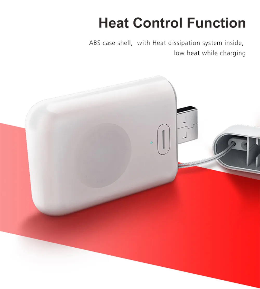 QI Беспроводное зарядное устройство power Bank для Apple Watch Series 5 4 3 2 1 портативный внешний мини-аккумулятор для Apple Watch 2 3 4 5 зарядка