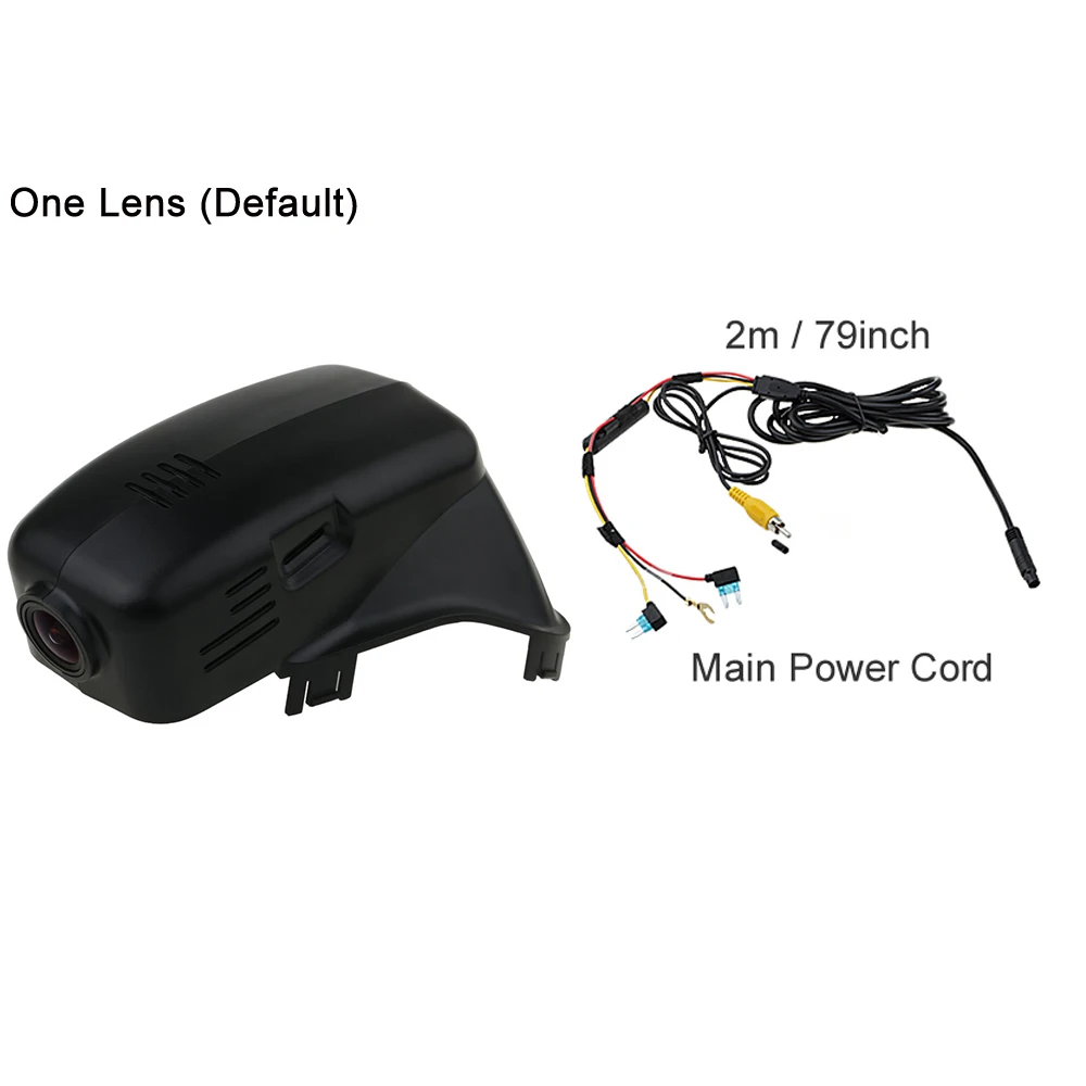 Black Single Camera Автомобильный регистратор DVR видеорегистратор камера Wifi цифровой видеорегистратор для Volvo S60 V60 S80 2010 - Название цвета: Black Single Camera
