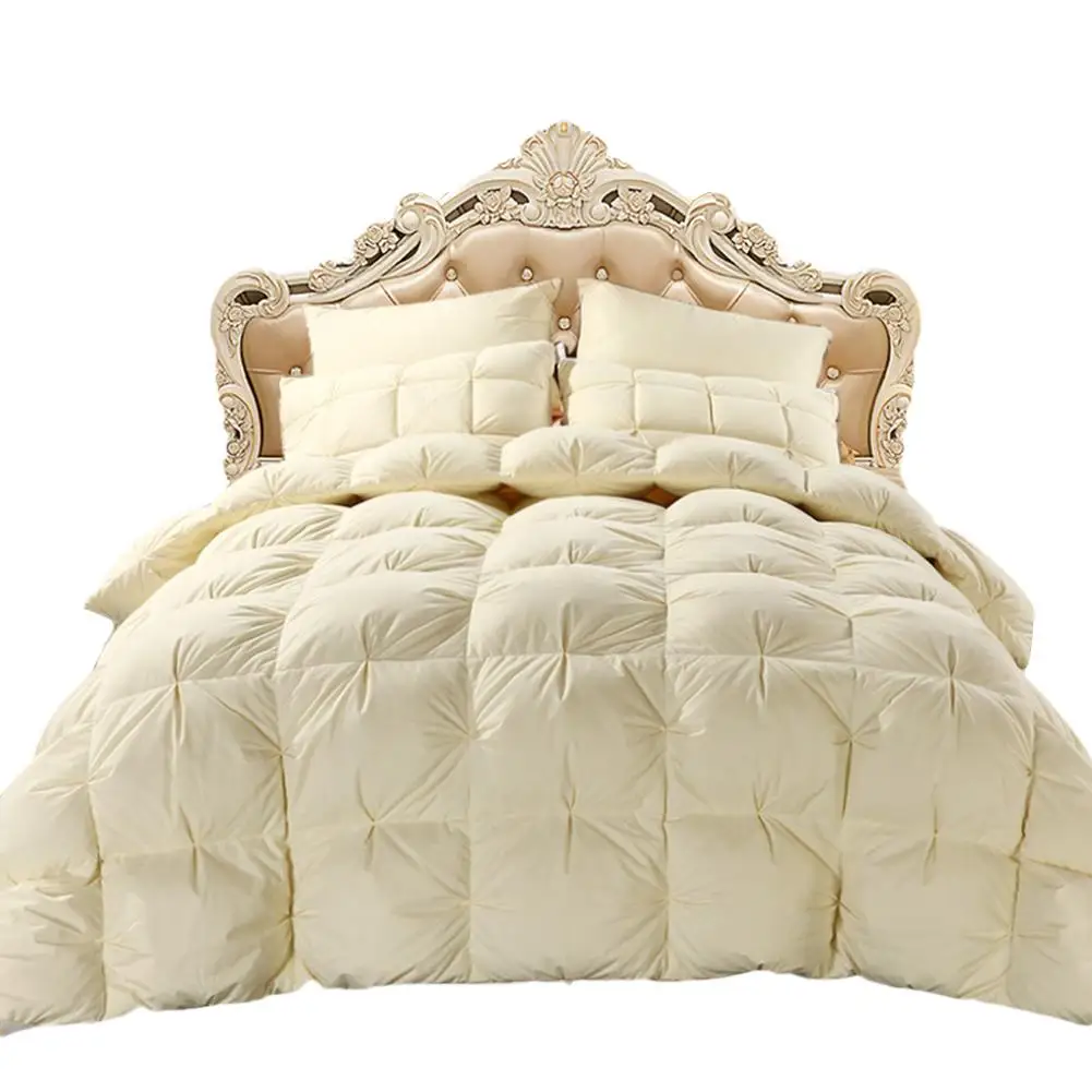 4D домашнее роскошное всесезонное роскошное пуховое одеяло с гусиным пухом, моющееся плотное зимнее постельное белье, теплое пуховое двойное стеганое одеяло