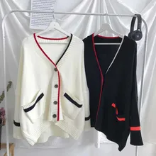 Зимний мужской кардиган, модный, контрастный, сшитый, Повседневный, v-образный вырез, вязаный свитер, мужской уличная, свободный, длинный рукав, свитера, S-2XL