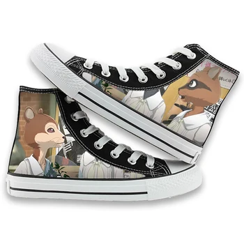 

Unisex Anime Cos BEASTARS Casual Ankle Canvas Shoes BEASTARS legoshi Haru Louis Flat plimsolls Student duck shoes Sneakers 02