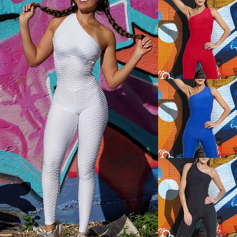 

Vertvie 2019 Women Sportswear Yoga Pants Dot Print Fitness Gym Set High Waist Wide Shoulder Strap Sports Suit Tracksuit Solid
