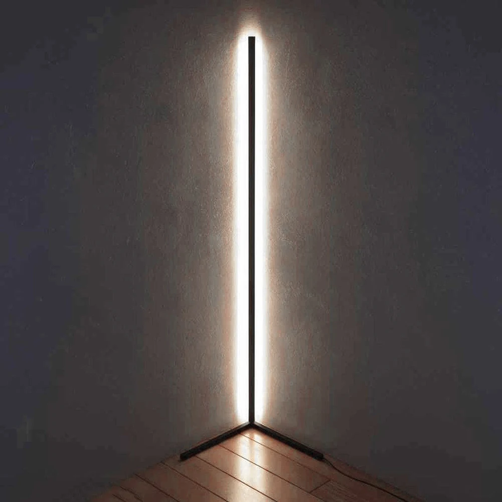 Tanie Nowoczesna lampa podłogowa LED narożna lampy tworzące nastrój światła stojące salon nastrojowe