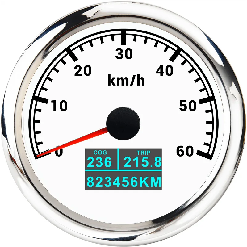 GPS Speedometer 3 In 1 With COG Trip Total Mileage 85MM LCD Display Speed Odometer Fit For Car Boat Marine Motorcycle  12V 24V