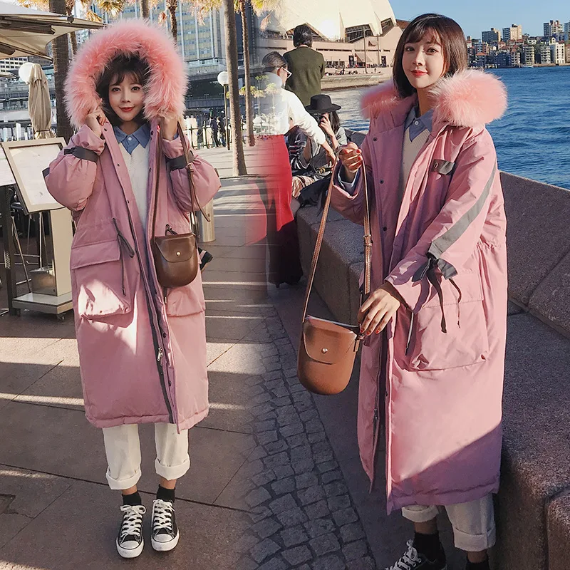 

Photo Shoot 2019 Winter New Style WOMEN'S Cotton-padded Clothing Korean-style Mid-length down Jacket Cotton-padded Clothes Workw