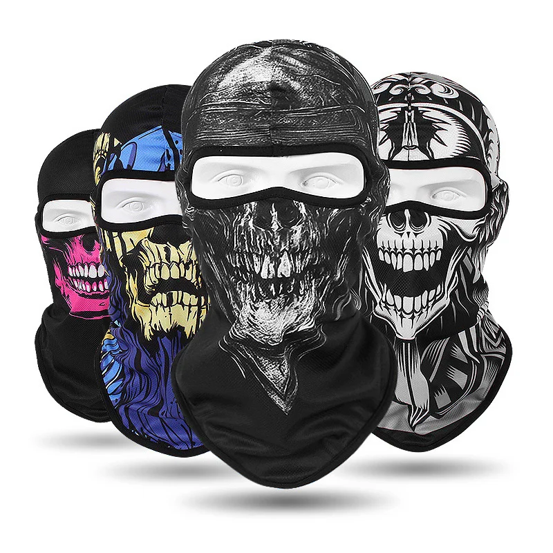 Outdoor Sunscreen Balaclava Motorcycle Skull Face Mask Quick-drying Breathable Cycling Wind Cap Ski Mask MTB Bicycle Headgear