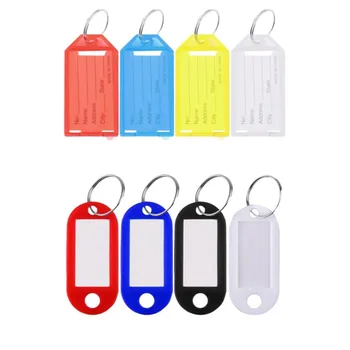 

1 Pc Durable Plastic Cool Key Ring Tags Key Ring ID Identity Tags Rack Name Card Label Shop Price Drop Shipping Car Accessory