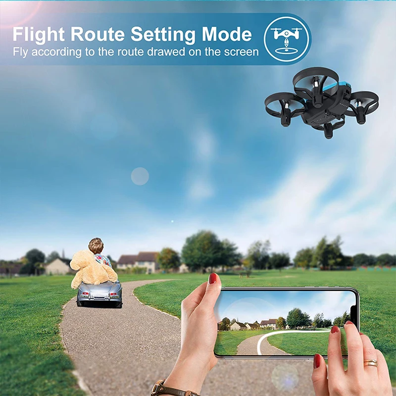 Potensic A20W 2.4G WiFi FPV Phone APP Control Mini Drone with Camera Remote Control Drones Aircraft Toy For Kids