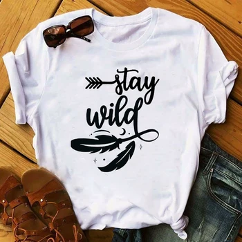 

2020 New Women T-shirt Summer Mountain Travel Fox Clothing Printing Top Female T Shirts Harajuku O-neck Tee Short Clothes