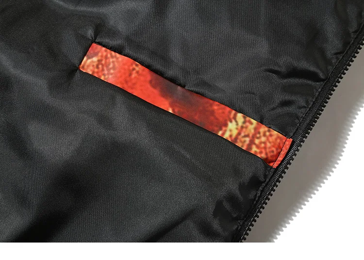 Men Colorful Graffiti Print Windbreaker Puffer Cotton Padded Parkas Streetwear Hip Hop Winter Thick Warm Parka Jackets Coat New