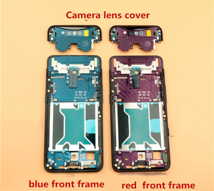  Replacement Parts Middle Frame Bezel Plate for Oppo Find X + back cover + camera lens cover Repair