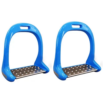 

HOT SALE 2PCS Horse Stirrup Aluminum Horse Saddle Anti-Slip Thicken Horse Pedal Equestrian Safety Equipment Supplies Riding Equi