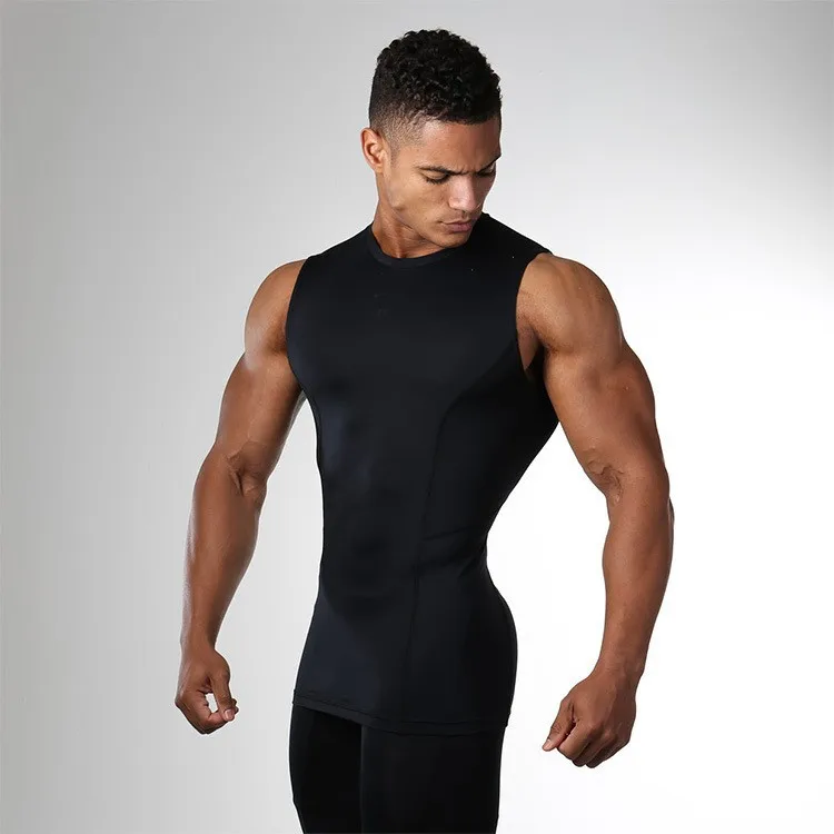 

Muscle Fitness Brothers Summer New Style Tights Men's Running Sports Training Suit Ultra-stretch Breathable Wicking Quick Drying