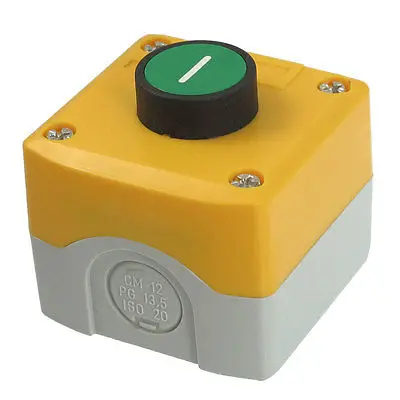 

Normally Open SPST Momentary Green Flat Push Button Switch 240V 3A