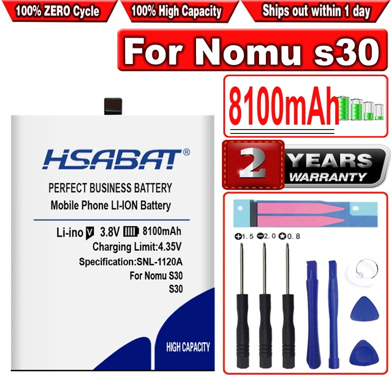 HSABAT 8100mAh S30 запасные батареи для Nomu мобильный телефон аккумулятор | Мобильные