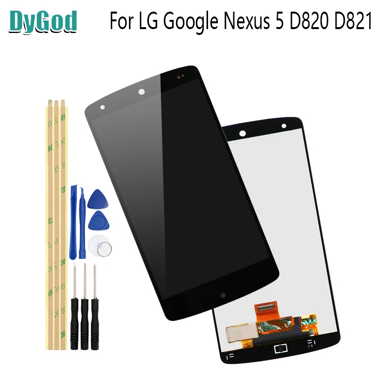 ЖК-дисплей 4 95 дюйма для LG Google Nexus 5 D820 D821 сенсорный экран телефона с дигитайзером в