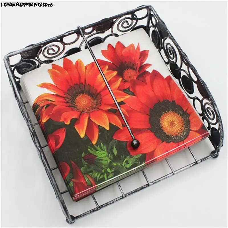 20Pcs/Pack Napkins Paper Flower Pattern Decoupage Napkin Paper Tissue for Xmas Wedding Decor Party Table Supplies