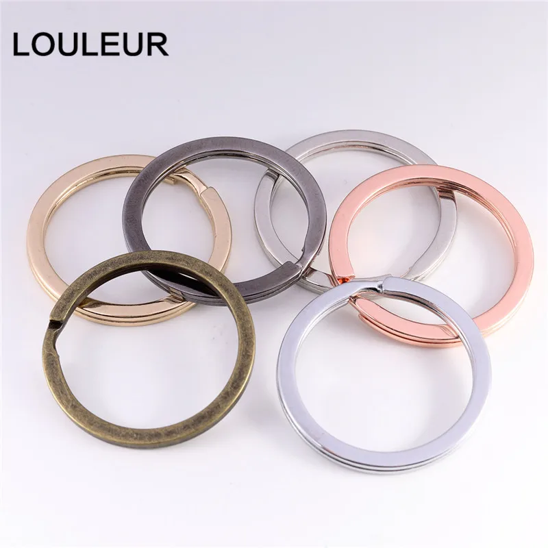 30mm Keyring Keychain Diy Jewelry-Making Sleutelhanger Wholesale 25mm for 10pcs/Lot 28mm