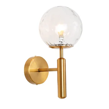

Cool Simple Small Glass Wall Lamp Post-Modern Wall Lamp Bedroom Bedside Restaurant Wall Lamp Led Simple Small Wall Lamp