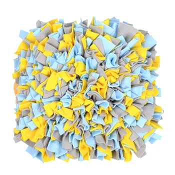 

Woven Pet Toys Dog Snuffle Mat Foraging Skill Soft Washable Feeding Nose Work Modern Sniffing Pad Blanket Smell Training Home