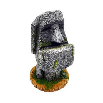 

Easter Island Statues Pen Holder Resin Creative Desktop Storage Box Containers