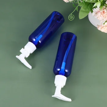 

10 Pcs 100ml Plastic Empty Bottles Empty Shampoo Pump Bottles Lotion Dispenser for Travel Outdoor Camping Business Trip (Blue)