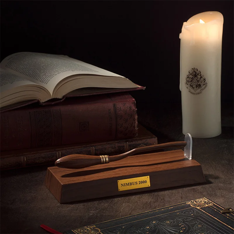 

Pen Broom Nimbus 2000 Levitating Broomstick Pen H Potter Magnetic Levitation Desktop Pen Good for Collection Birthday Gift