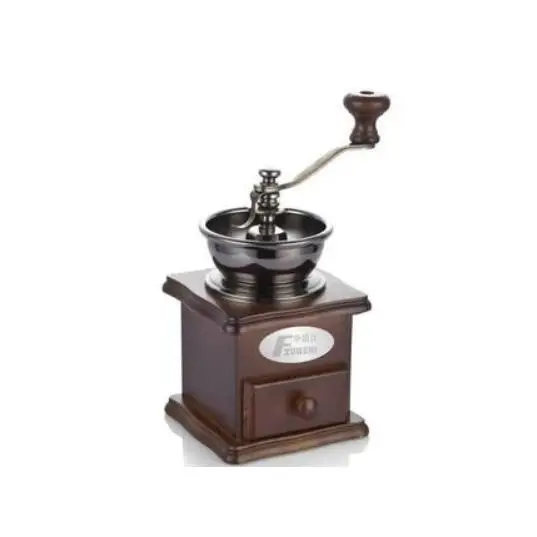 

home Coffee grinder household hand crank grinder cafe bean grinder wood hand diy household manual cafe mill machine wood
