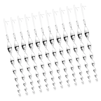

12Pcs Insect Repellent Reflective Scare Rods Spiral Deterrent Control Device Garden Ornament With Bonus Outdoor Bird Repellents