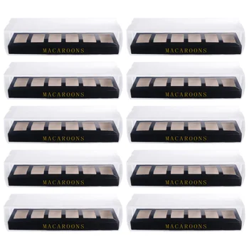 

10pcs Plastic Macaroon Packing Box Durable Plastic Package Box DIY Packing Box