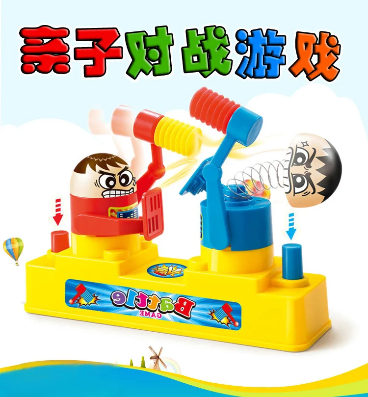 

Red And Blue Offensive And Defensive Sparring Game Children Interactive Tabletop Game the Attacker Game Toy qiao tou Penguin The