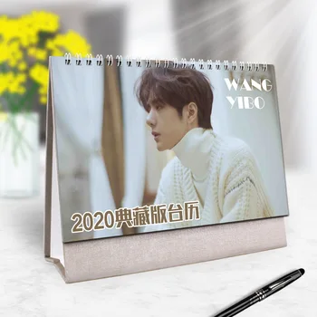 

New 2020 Year Xiao Zhan Wang Yibo Star Figure Desk Calendars Daily Schedule Planner 2020.01~2020.12