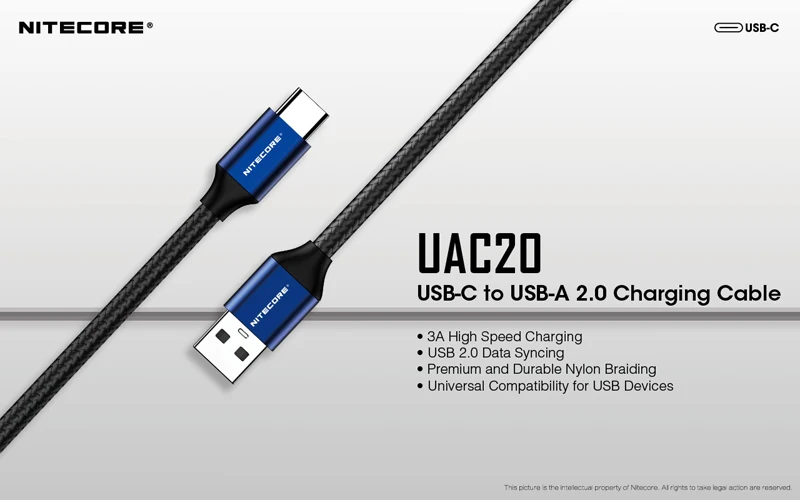 NITECORE UAC20 USB-C 2.0 3A Fast Charging Cable (7)