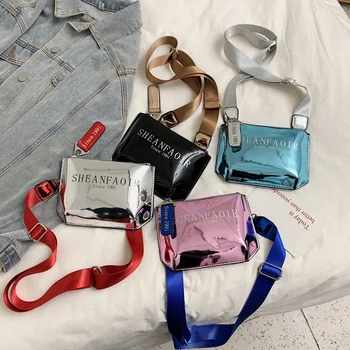 

Women's 2020 instagram trend laser wide-shoulder strap messenger bag multi-functional fashion