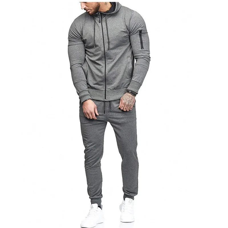 

Men Athletics 2 pieces Autumn Running Tracksuit Men Sweatshirt Sports Set Clothes Men Sport Suit Training Suit Sport Wear