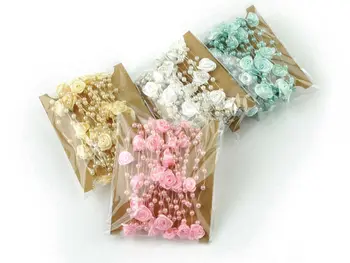 

5 Meter Fishing Line Pearls Beaded Ribbon Flower Bouquet Garland Wedding Decor
