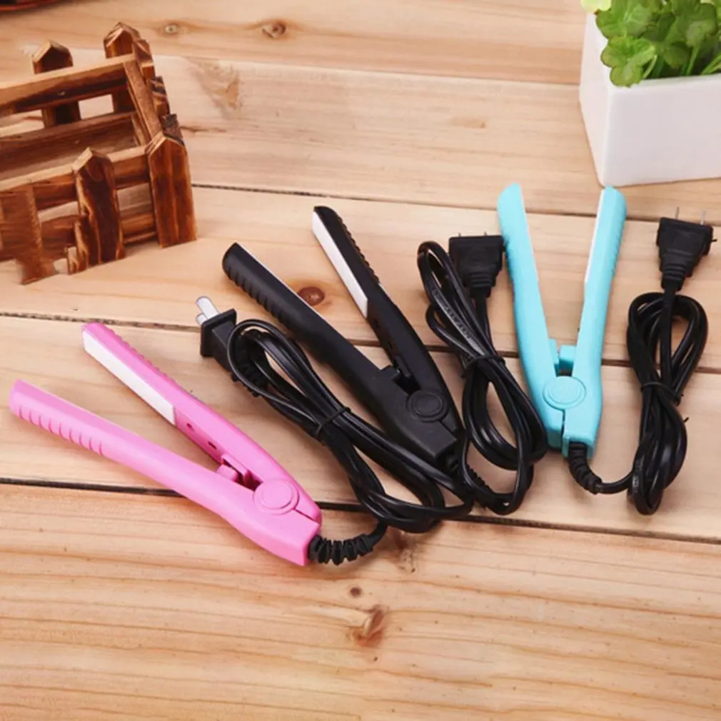 Мини Керамический выпрямитель для волос ионная завивка портативная электрическая шина Liuhai зажим выпрямляющая пластина профессиональная