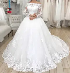 Сексуальное женское простое винтажное платье Abito Da Sposa 2019 свадебные платья свадебное платье плюс размер