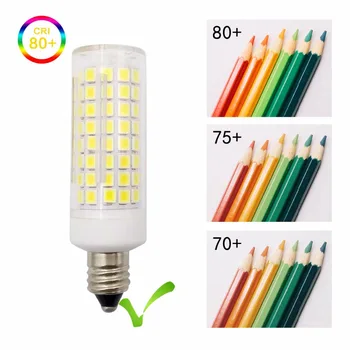 

E11 LED Bulbs Dimmable, 75W or 100W Halogen Bulbs Replcement(7W Equivalent), 850LM, JD T3/T4 E11 Mini Candelabra Base