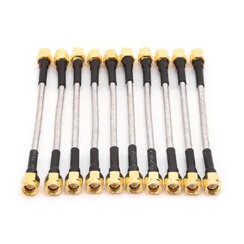 

10pcs SMA Male To SMA Male RG402 Pigtail Cable 10cm Semi-rigid Connector Coaxial Cables