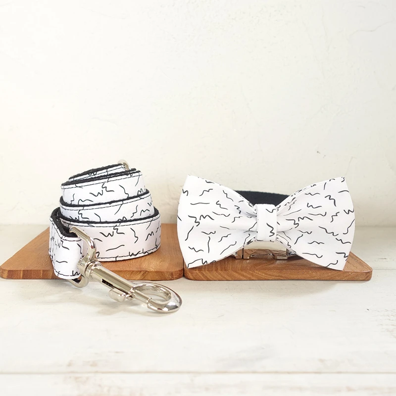 Dog collar and bow tie set Clearance