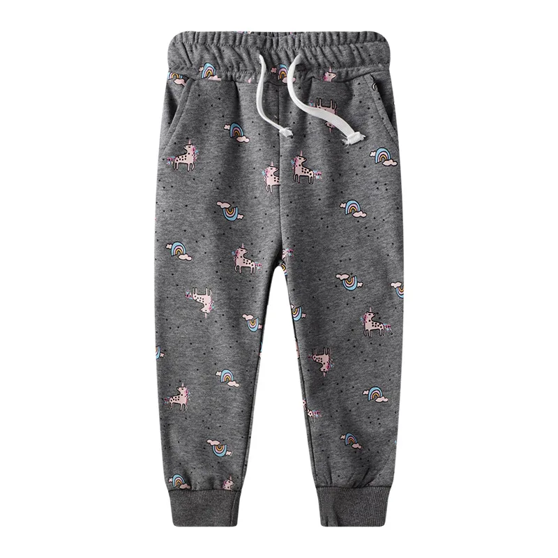 Штаны для маленьких девочек; длинные брюки с героями мультфильмов; Новая модная детская зимняя одежда с принтом мышки; хлопковые спортивные штаны для девочек - Цвет: 9178