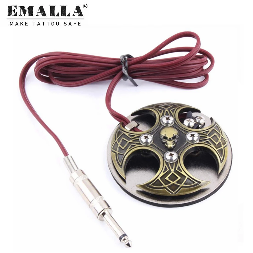 

1PCS Tattoo Foot Pedal Switch Stainless Steel Tattoo Switch Clip Cord Tattoo Machine Power Supply Tattoo Supplies Free Shipping