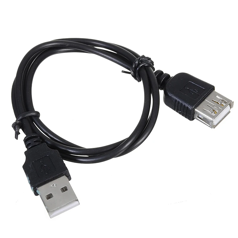 USB кабель-удлинитель 70 см папа-мама USB 2,0 кабель-удлинитель Черный USB удлинитель Кабель для зарядки и передачи данных Шнур