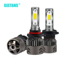 2 шт. H4 H7 светодиодный H1 автомобилей головной светильник лампочка H9 H8 H11 светодиодный H3 9005 HB3 9006 880 881 12V 60W 8000Lm 6500 к внешний светильник HB4 Автомобильная противотуманная фара