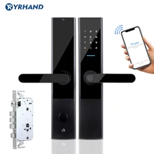 Biometrische Fingerprint Türschloss Wifi APP Keyless Smart Lock RFID Karte Code Digitale Elektronische Türschloss Hause Sicher Einsteckschloss