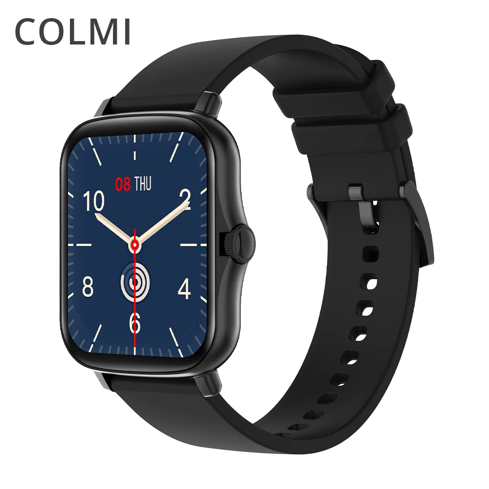 COLMI P8 Plus 1.69 بوصة 2021 ساعة ذكية الرجال اللمس الكامل اللياقة البدنية تعقب IP67 مقاوم للماء النساء GTS 2 Smartwatch للهاتف شاومي